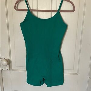 Green Spaghetti Strap Jumpsuit